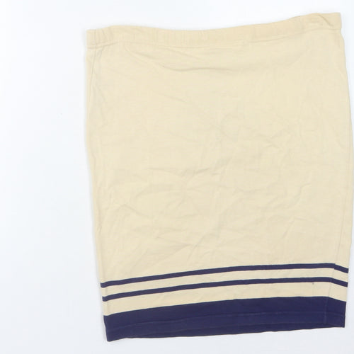 Next Women Beige Striped Skirt M