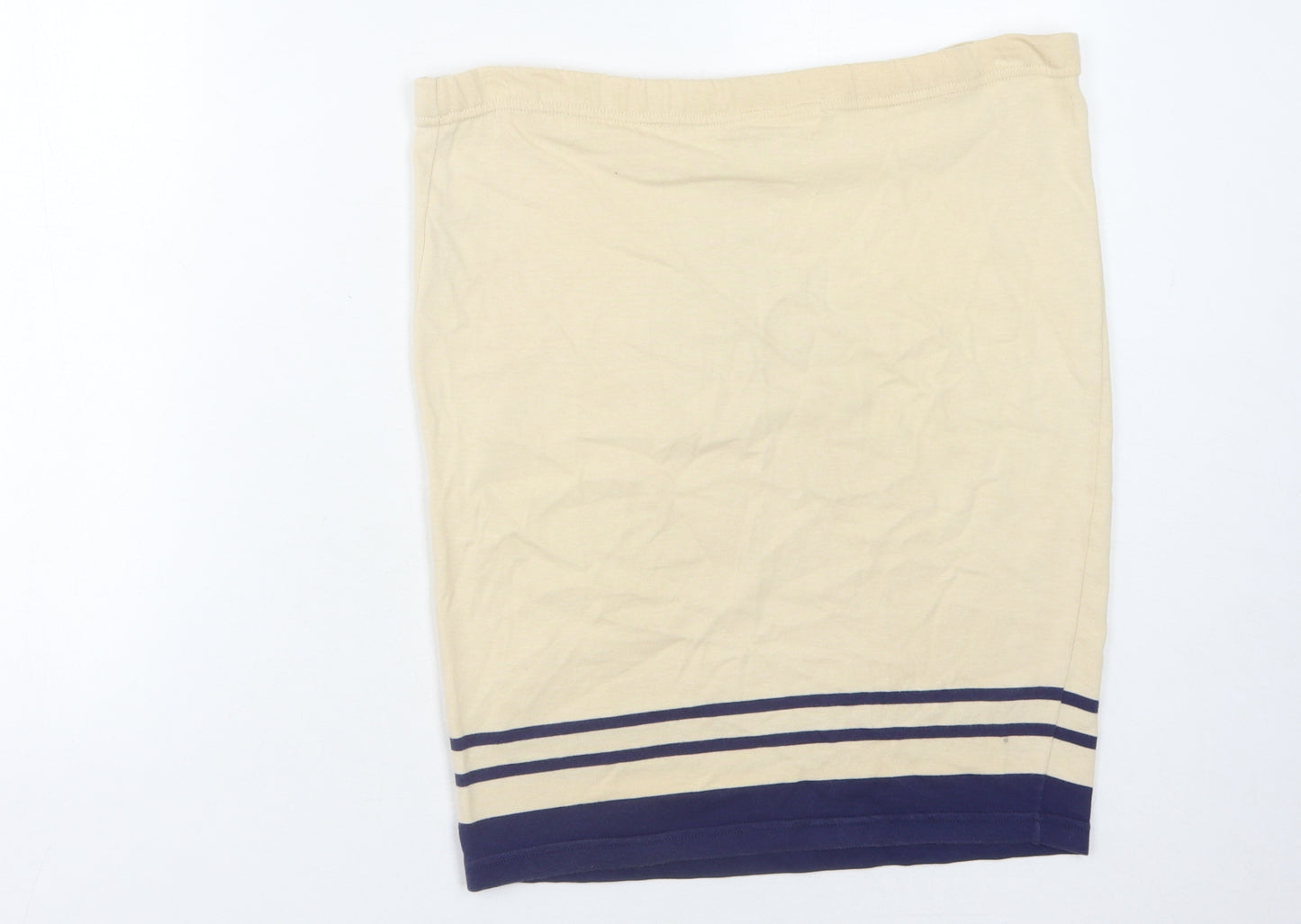 Next Women Beige Striped Skirt M