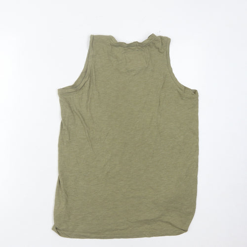 Superdry Green Medium Tank Top Sleeveless Crew Neck