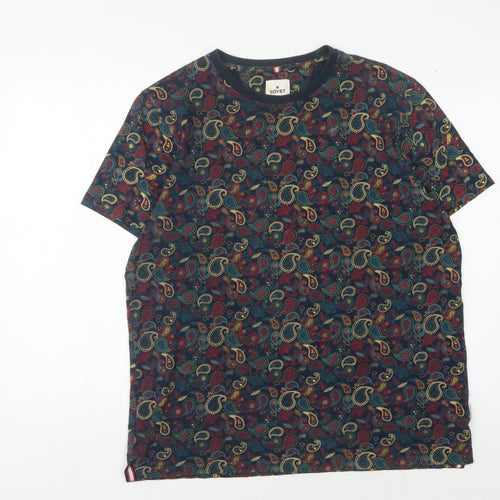 Soviet Men's Multicoloured Paisley T-Shirt XL
