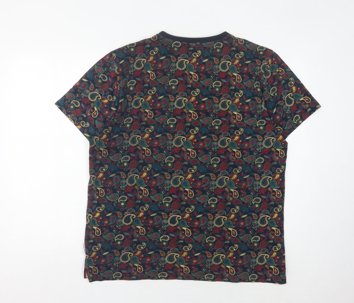 Soviet Men's Multicoloured Paisley T-Shirt XL