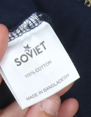 Soviet Men's Multicoloured Paisley T-Shirt XL