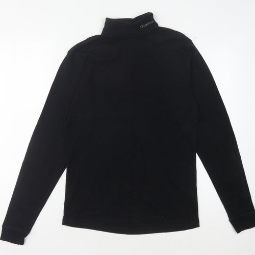 Quechua Women's Black Long Sleeve Mock Neck Shirt