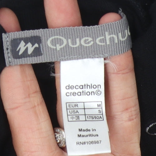 Quechua Women's Black Long Sleeve Mock Neck Shirt