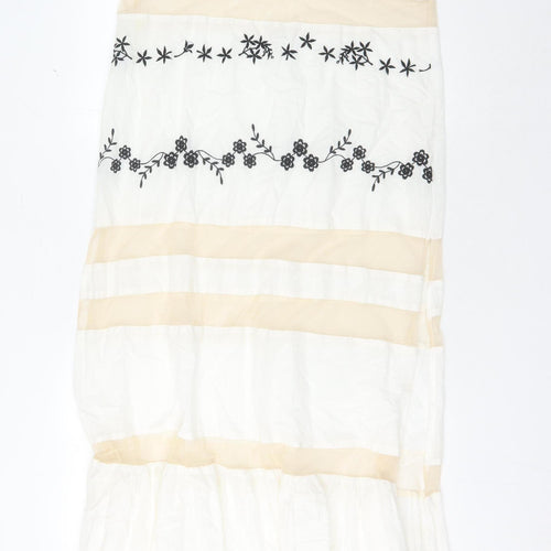 ASOS Women's Ivory Floral Slip Dress Size 12