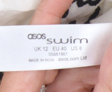 ASOS Women's Ivory Floral Slip Dress Size 12