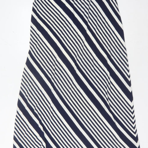 Max Studio Women's Blue Striped XL Skirt