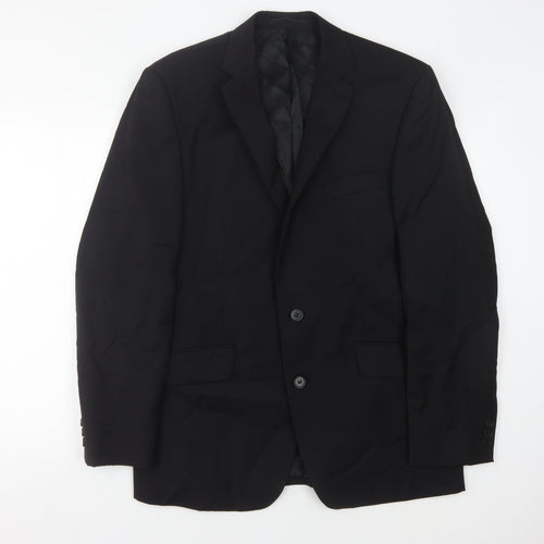 Jeff Banks Men's Black Blazer 42 Regular Jacket Formal