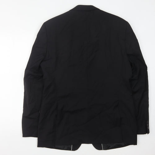 Jeff Banks Men's Black Blazer 42 Regular Jacket Formal