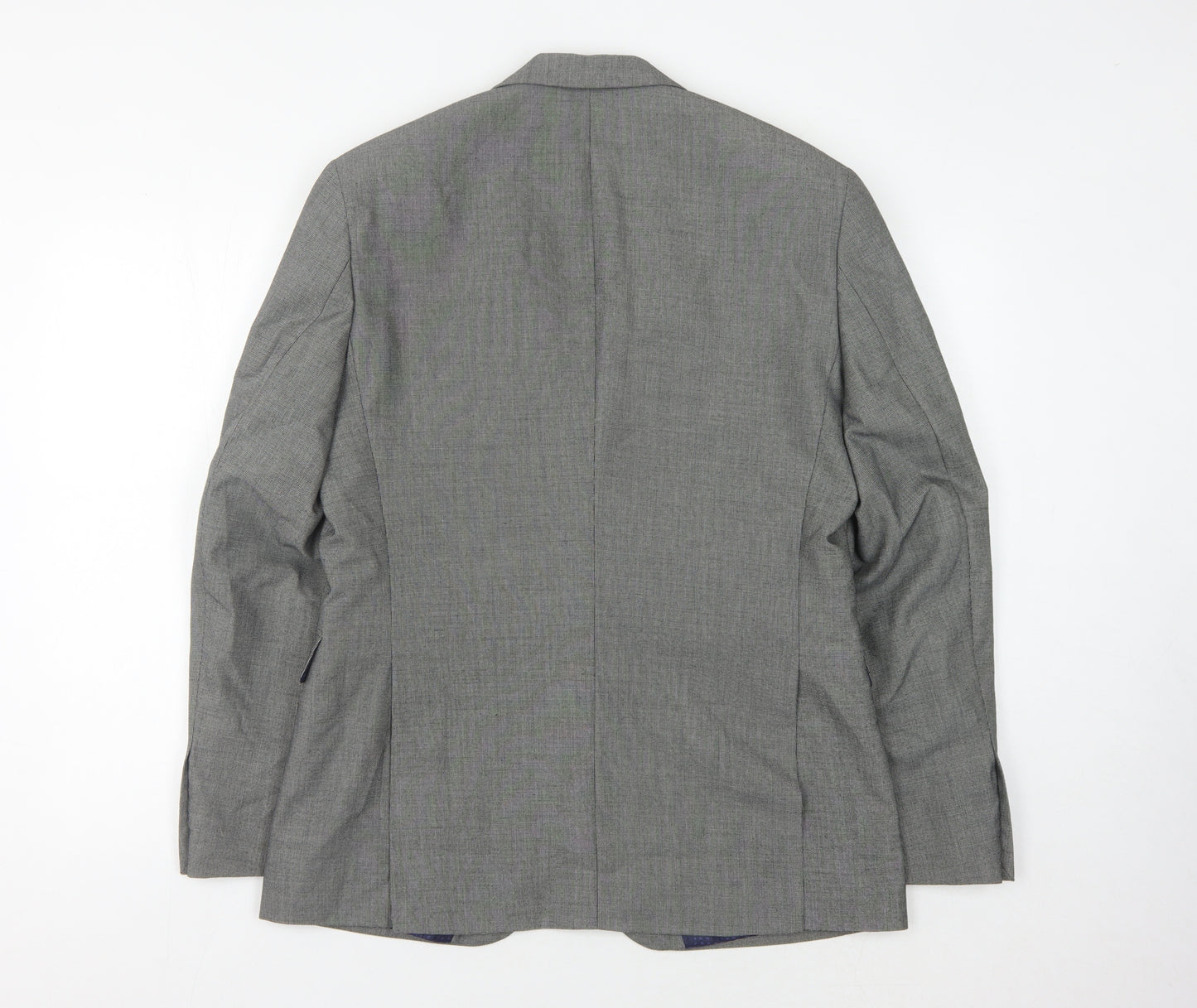 Burton Menswear Grey Blazer - 40R, Men's Tailored Fit