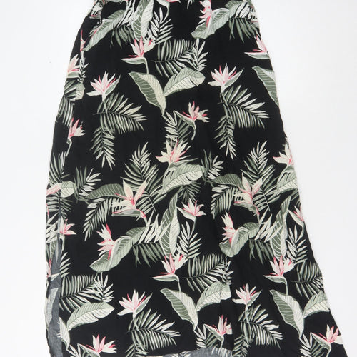 Vero Moda Women's Black Floral Midi Skirt, M