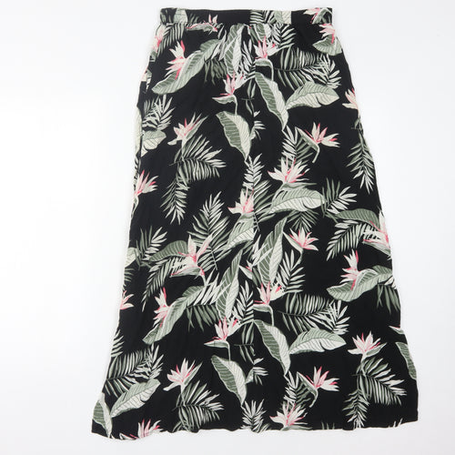 Vero Moda Women's Black Floral Midi Skirt, M