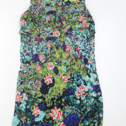 Warehouse Women's Multicoloured Floral Dress Size 12