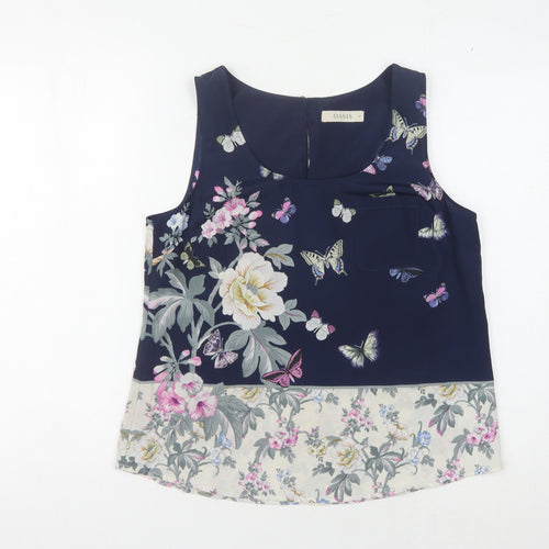 Oasis Women's Multicoloured Floral Tank Top Size 12