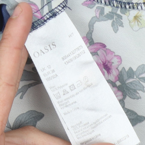 Oasis Women's Multicoloured Floral Tank Top Size 12