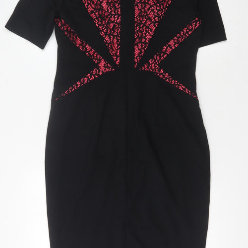 Coast Women's Black Sequin Bodycon Dress UK 14