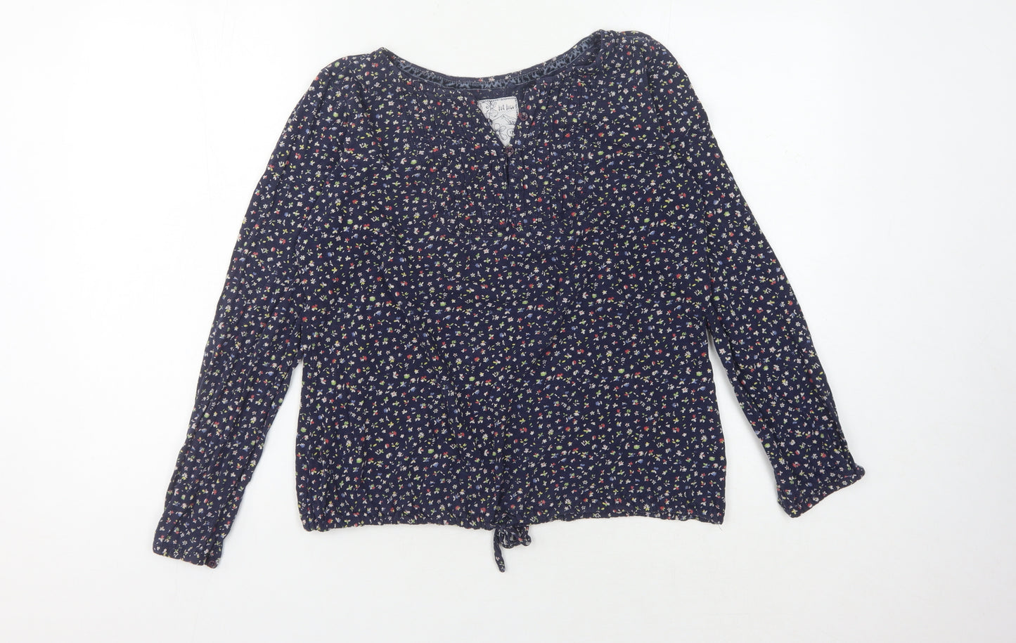 Fat Face Women's Navy Floral Blouse Size 12