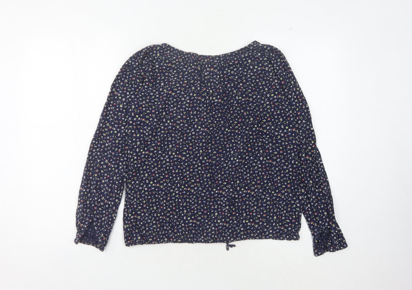 Fat Face Women's Navy Floral Blouse Size 12