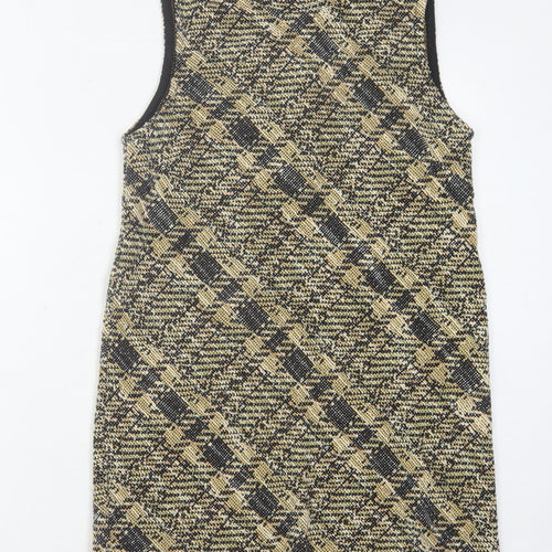 MNG Women Multicoloured Check Sleeveless Dress