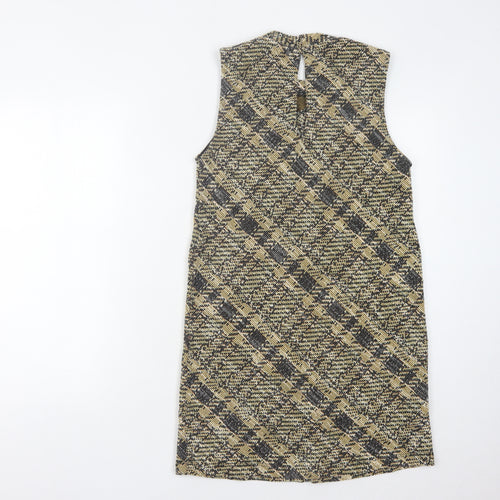 MNG Women Multicoloured Check Sleeveless Dress