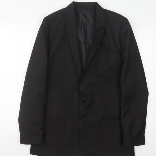 Marks and Spencer Boys Black Suit Jacket 16 Years