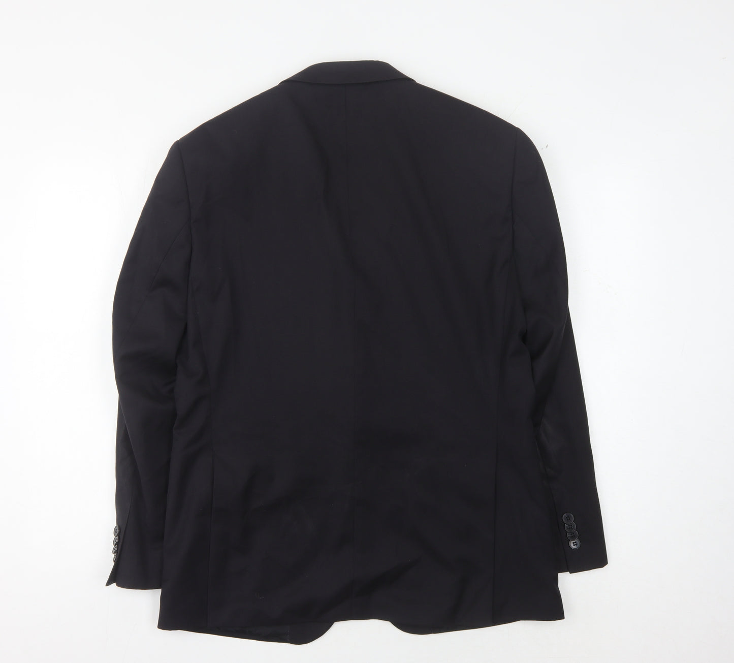 Baumler Men's Blue Single Breasted Wool Suit Jacket Size 48