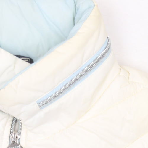 Nautica Women's Ivory Puffer Jacket L Lightweight