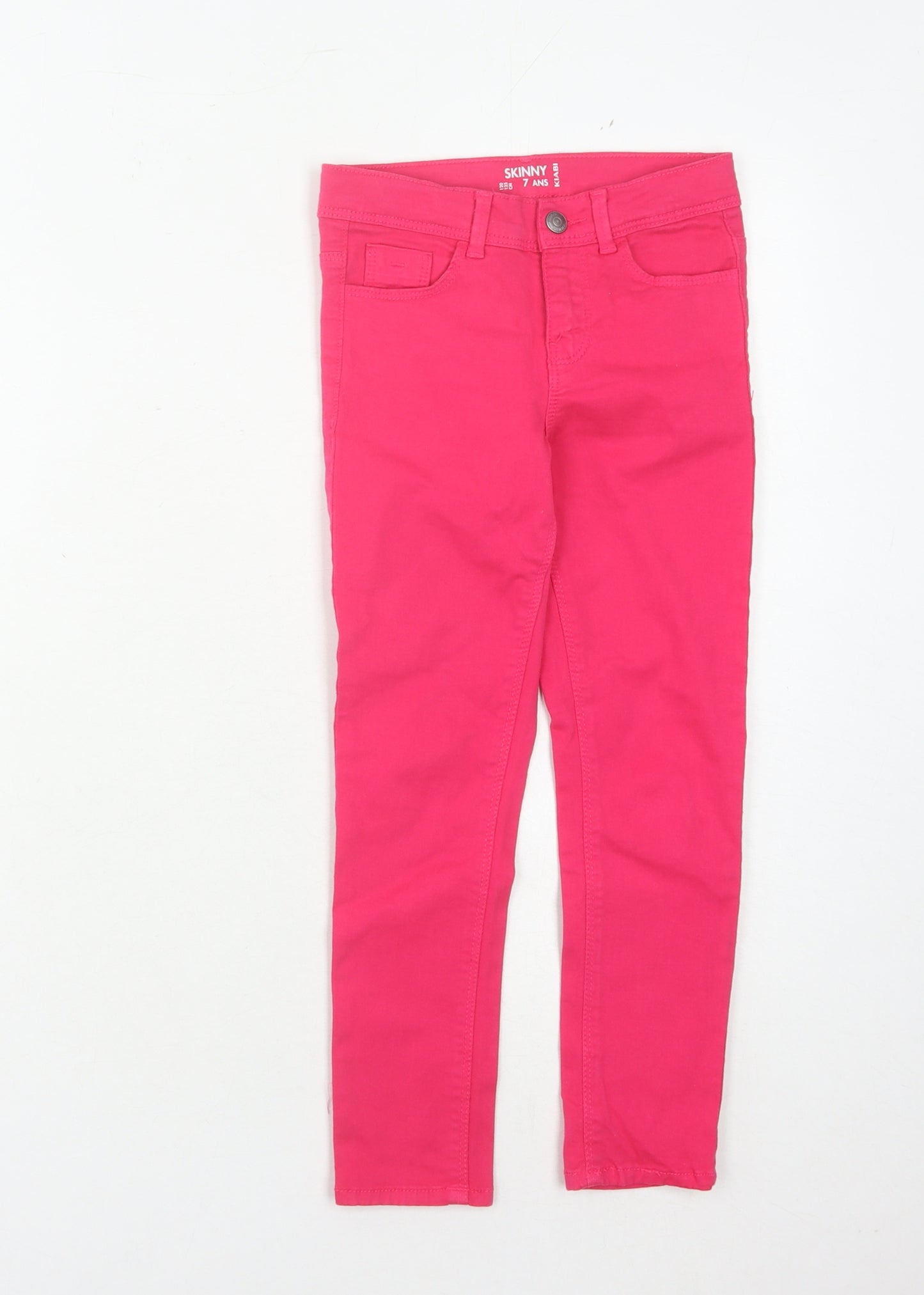 Kiabi Girls Pink Skinny Jeans 7 Years