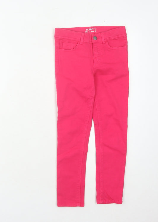 Kiabi Girls Pink Skinny Jeans 7 Years