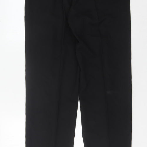 Next Men's Black Dress Pants 34R Polyester Viscose