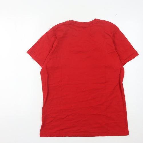 S//Sprint Men's Red M T-Shirt, Cotton Blend, Crew Neck