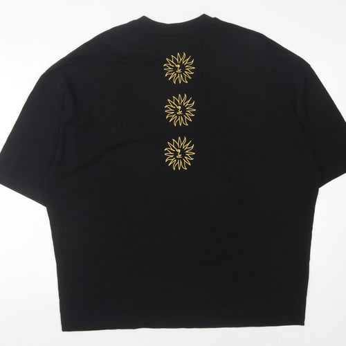 ASOS Men's Black XL Embroidered Graphic T-Shirt