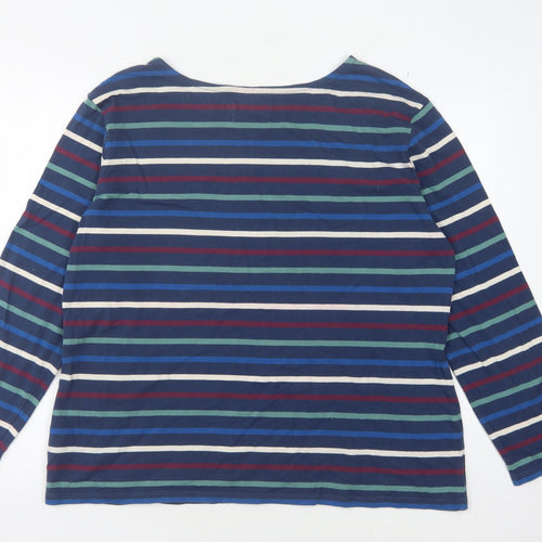 Seasalt Women's Multicoloured Striped Boat Neck T-Shirt