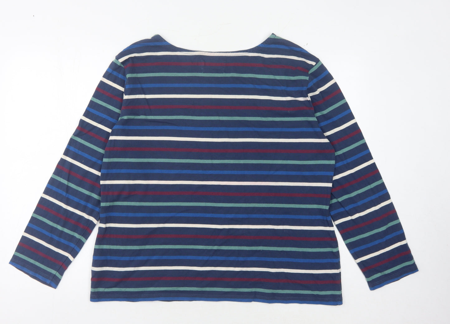 Seasalt Women's Multicoloured Striped Boat Neck T-Shirt