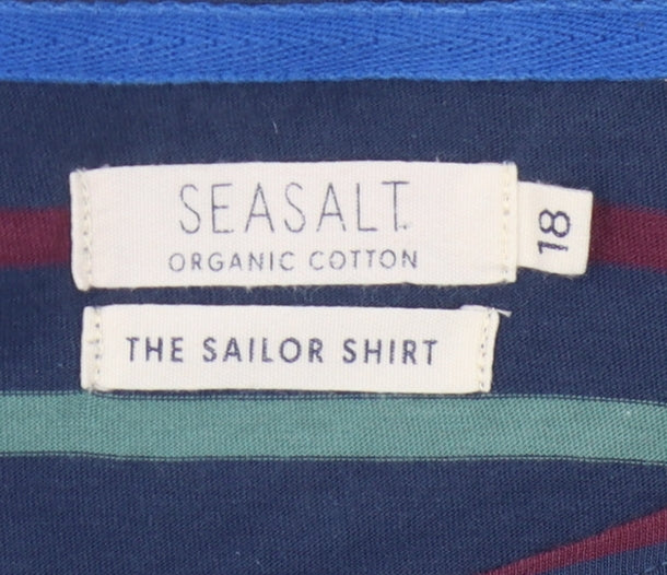 Seasalt Women's Multicoloured Striped Boat Neck T-Shirt