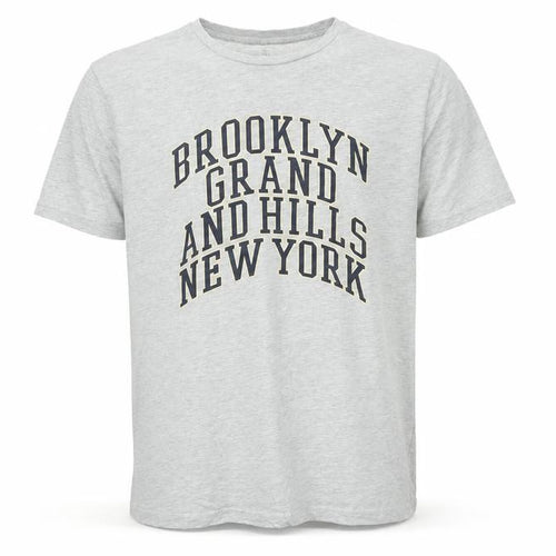 Grand & Hills Men's Grey XXL Graphic T-Shirt, City Print