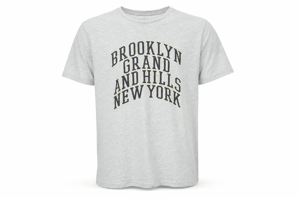 Grand & Hills Men's Grey XXL Graphic T-Shirt, City Print