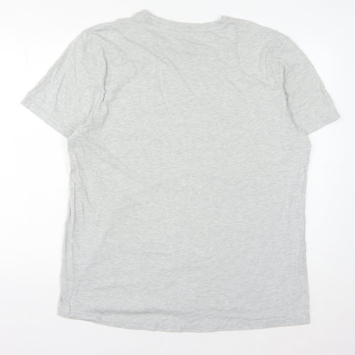 Grand & Hills Men's Grey XXL Graphic T-Shirt, City Print