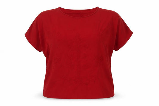 Front view of Marks & Spencer Women's Red Top, size 16