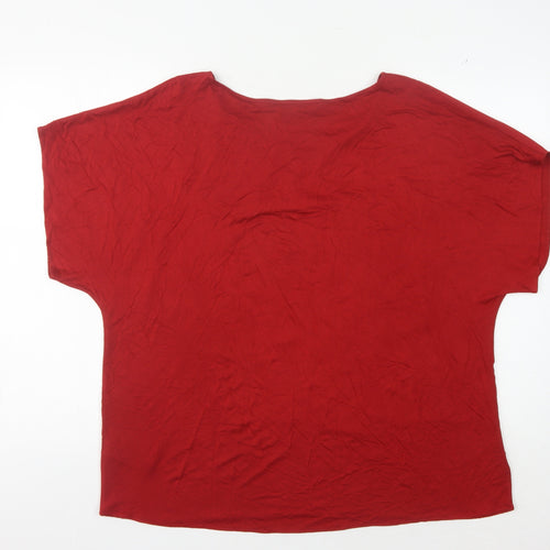 Marks and Spencer Women's Red Top, Size 16