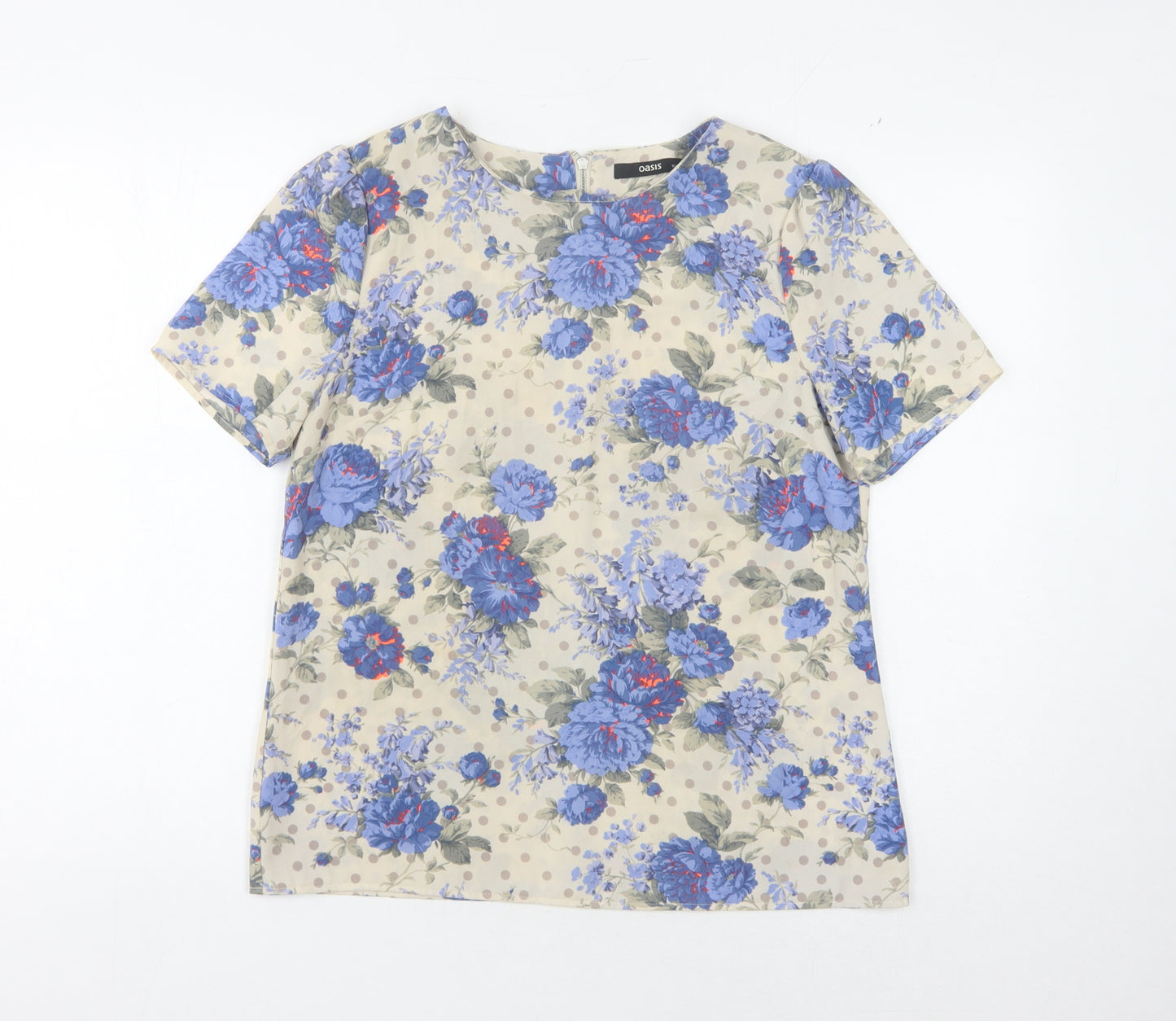 Oasis Women's Multicoloured Floral Top, Size 10