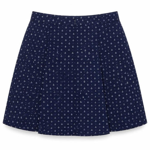 Yumi Women's Blue A-Line Skirt, Size 10, Mid-Rise
