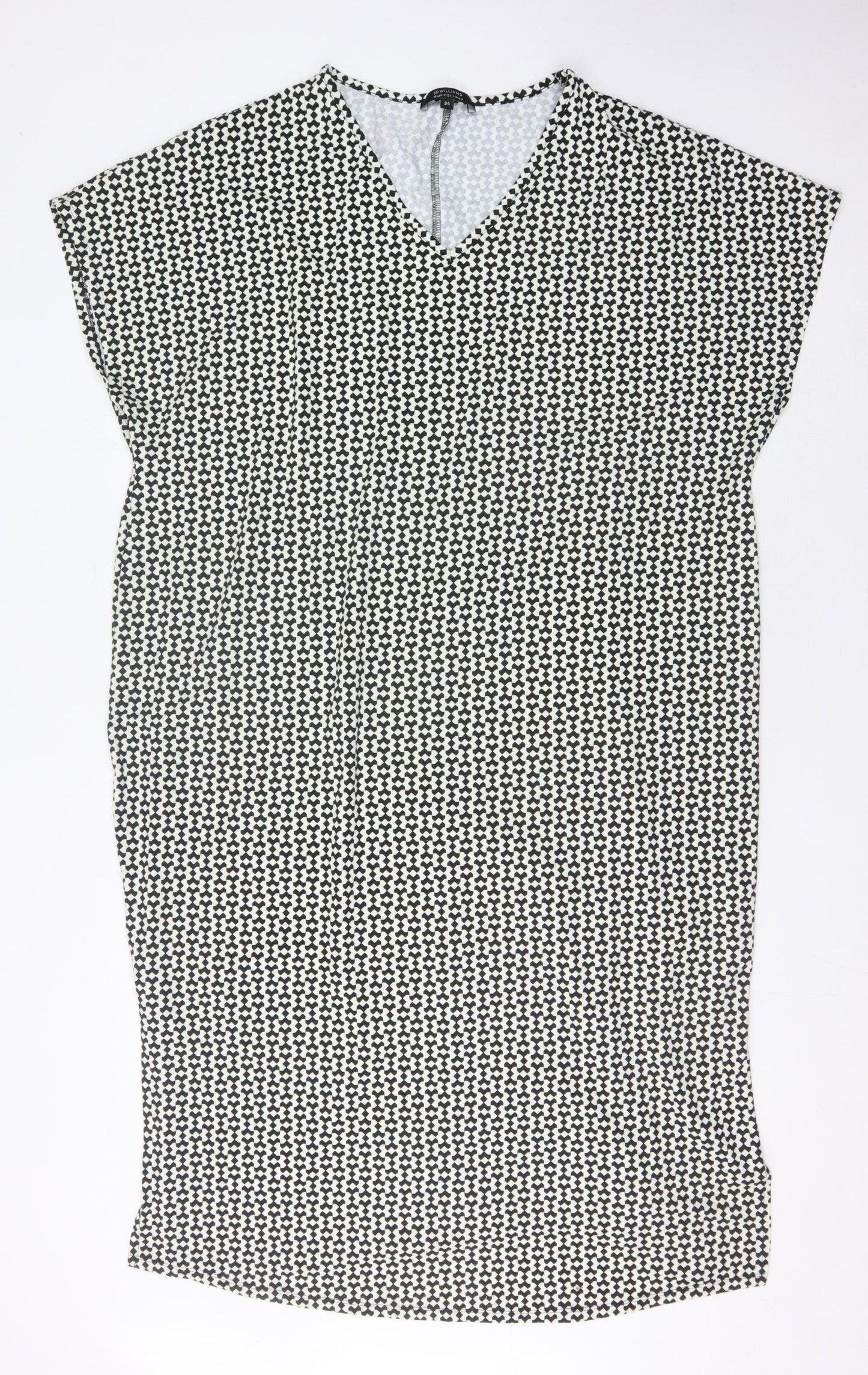 JD Williams Women's Black & White Geometric Shift 24