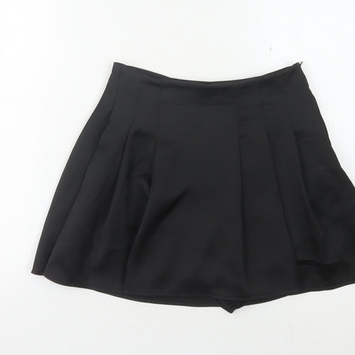 Zara Women's Black Pleated Short Skirt S