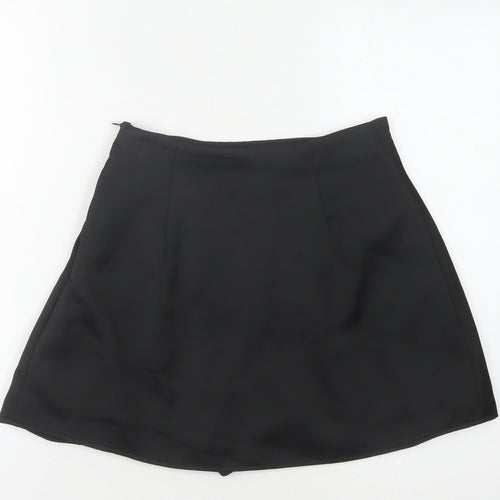 Zara Women's Black Pleated Short Skirt S