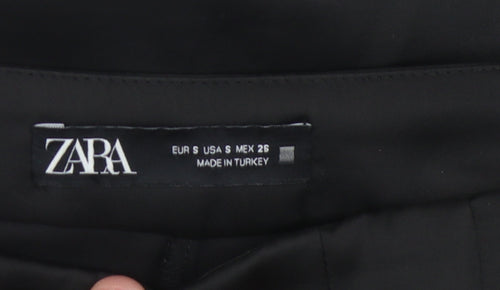 Zara Women's Black Pleated Short Skirt S