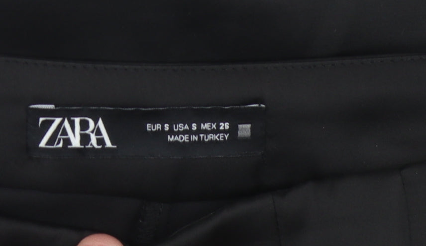 Zara Women's Black Pleated Short Skirt S