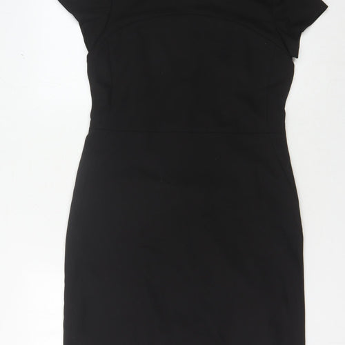 Simon Jersey Women's Black Sheath Dress Size 12 Workwear