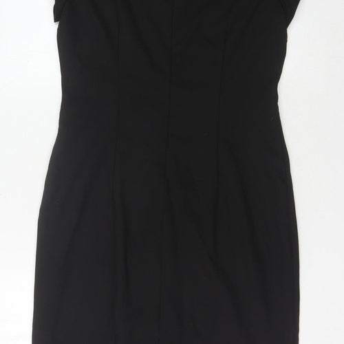 Simon Jersey Women's Black Sheath Dress Size 12 Workwear