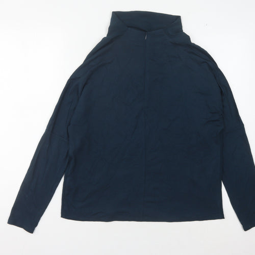 Jigsaw Women's Blue Silk Blouse, XS, Long Sleeve, Casual